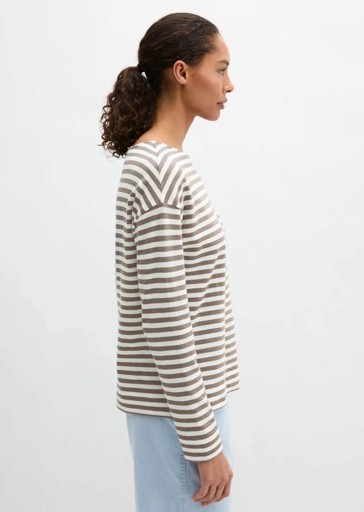 Ringel-Longsleeve regular aus Slubjersey