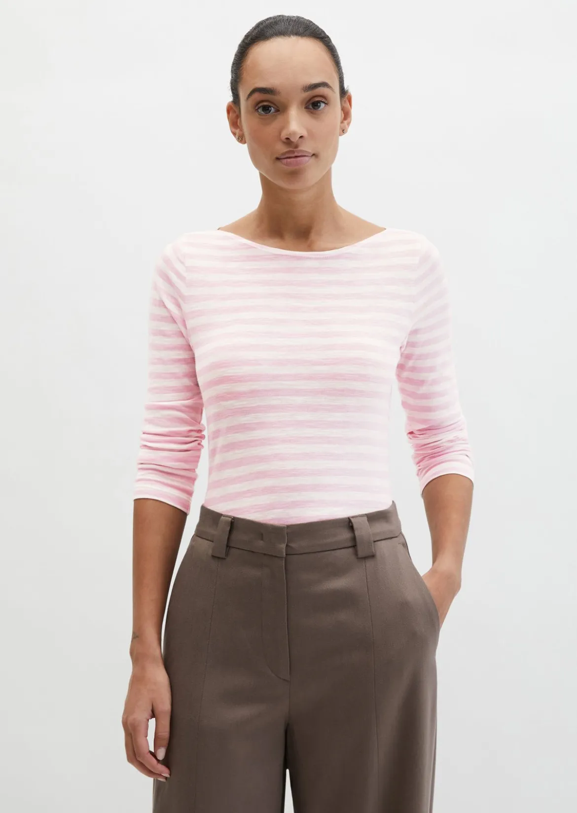 Ringel-Longsleeve regular aus Slubjersey