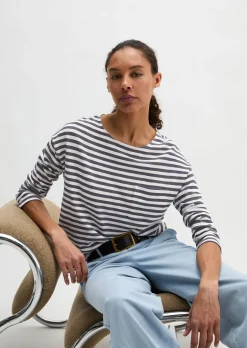 Ringel-Longsleeve regular aus Slubjersey