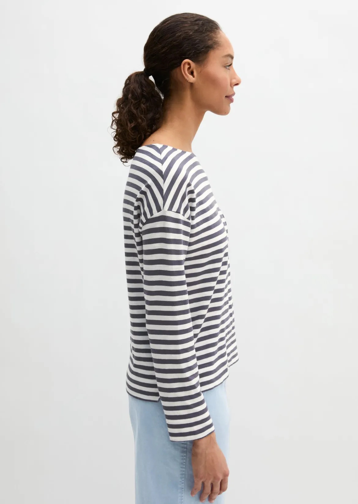 Ringel-Longsleeve regular aus Slubjersey