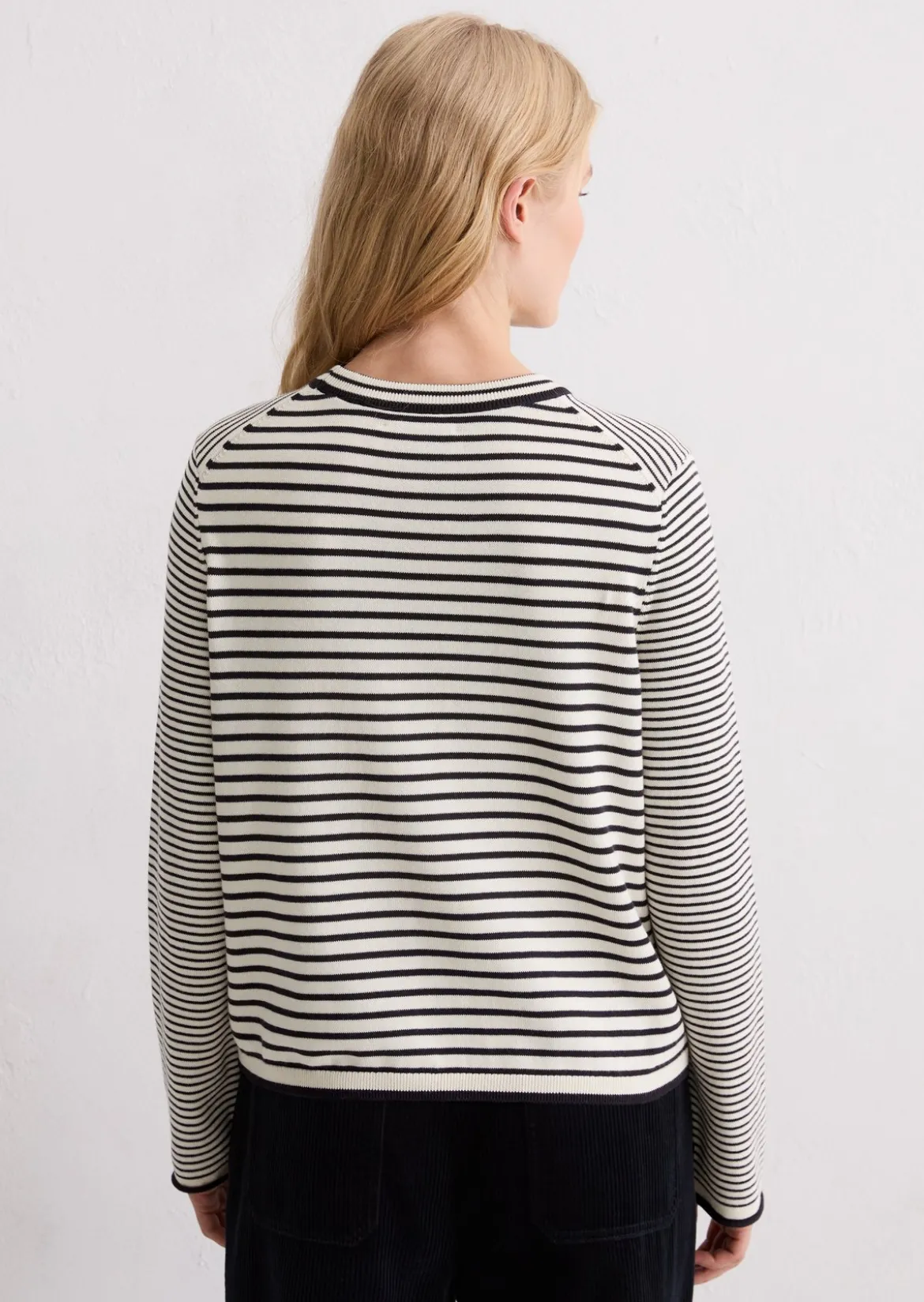 Ringelpullover regular aus reiner Bio-Baumwolle