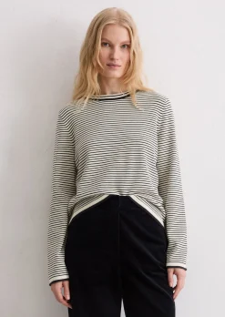 Ringelpullover regular aus reiner Bio-Baumwolle