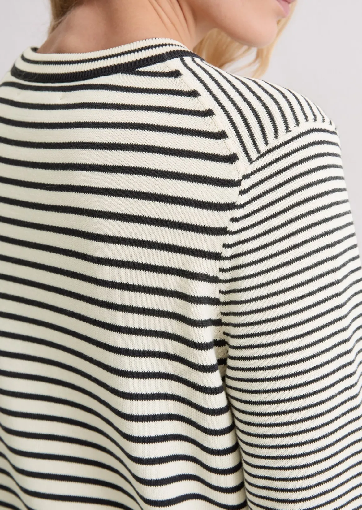 Ringelpullover regular aus reiner Bio-Baumwolle