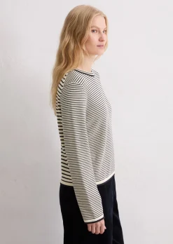 Ringelpullover regular aus reiner Bio-Baumwolle