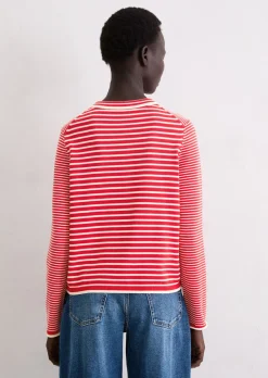 Ringelpullover regular aus reiner Bio-Baumwolle
