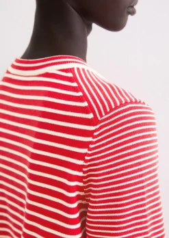 Ringelpullover regular aus reiner Bio-Baumwolle