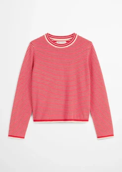 Ringelpullover regular aus reiner Bio-Baumwolle