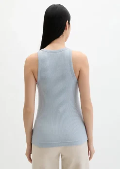 Ripp-Jersey-Top regular mit TENCEL™ Modal