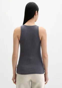 Ripp-Jersey-Top regular mit TENCEL™ Modal