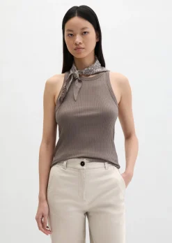Ripp-Jersey-Top regular mit TENCEL™ Modal