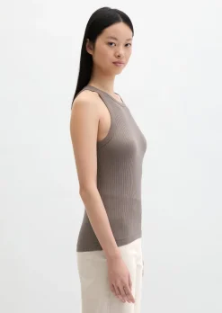 Ripp-Jersey-Top regular mit TENCEL™ Modal
