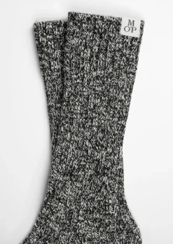 Rippstrick-Socken aus softem Bio-Baumwoll-Mix