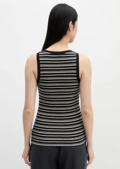 Ripp-Top slim aus Organic Cotton-Lyocell-Mix