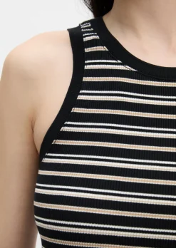 Ripp-Top slim aus Organic Cotton-Lyocell-Mix