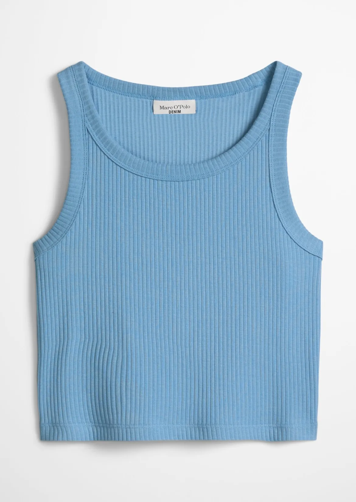Ripp-Top slim cropped aus Stretch-Jersey