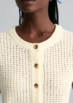 Ärmellose Cardigan slim aus weichem Organic Cotton-Mix