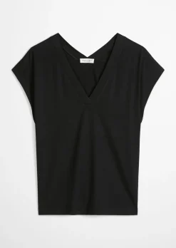 Ärmellose Jerseybluse relaxed aus LENZING™ ECOVERO™