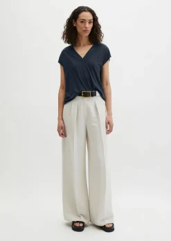 Ärmellose Jerseybluse relaxed aus LENZING™ ECOVERO™