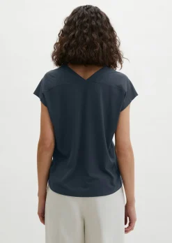 Ärmellose Jerseybluse relaxed aus LENZING™ ECOVERO™