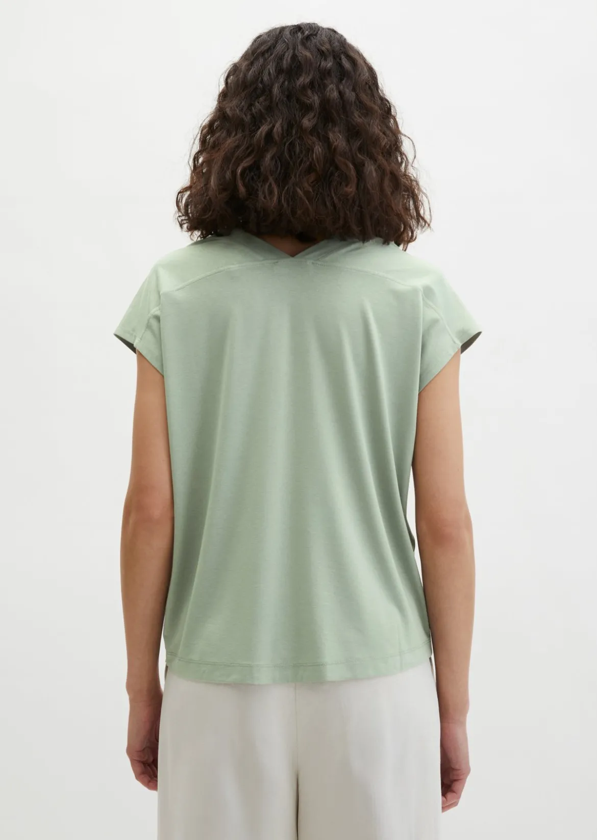 Ärmellose Jerseybluse relaxed aus LENZING™ ECOVERO™