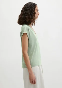 Ärmellose Jerseybluse relaxed aus LENZING™ ECOVERO™
