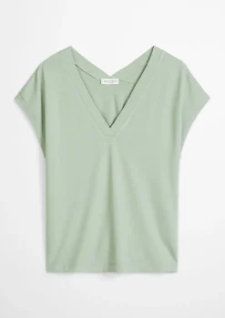 Ärmellose Jerseybluse relaxed aus LENZING™ ECOVERO™