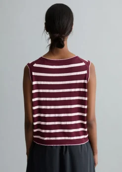 Ärmelloser Strickpullover regular aus Organic-Cotton-Modal-Mix