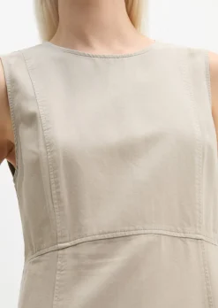 Ärmelloses Kleid regular aus Organic-Cotton-Lyocell-Leinen-Mix