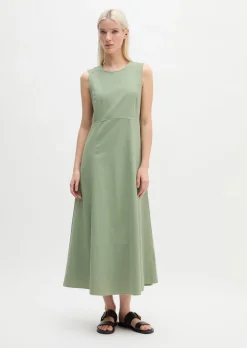Ärmelloses Kleid regular aus Organic-Cotton-Lyocell-Leinen-Mix