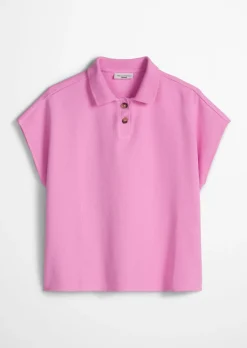 Ärmelloses Poloshirt wide aus Organic Cotton