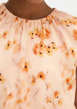 Ärmelloses Print-Bluse regular aus LENZING™ ECOVERO™