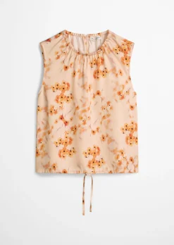 Ärmelloses Print-Bluse regular aus LENZING™ ECOVERO™