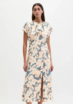Ärmelloses Print-Kleid flared aus LENZING™ ECOVERO™