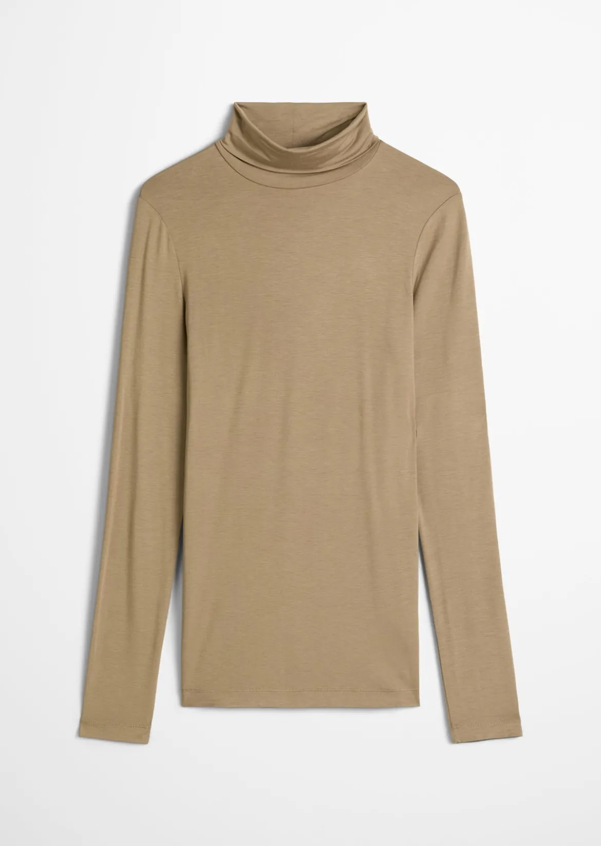 Rollkragen-Longsleeve regular aus TENCEL™ Modal