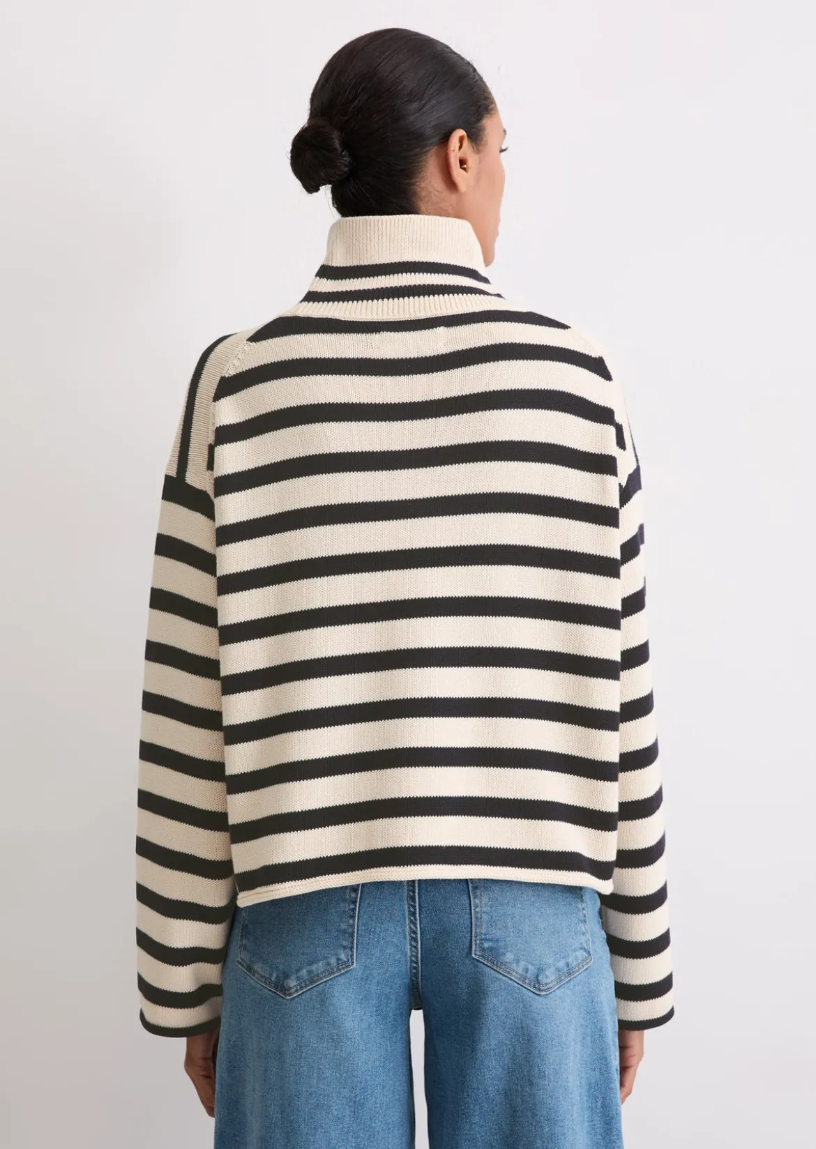 Rollkragenpullover regular aus Heavy Weight Cotton