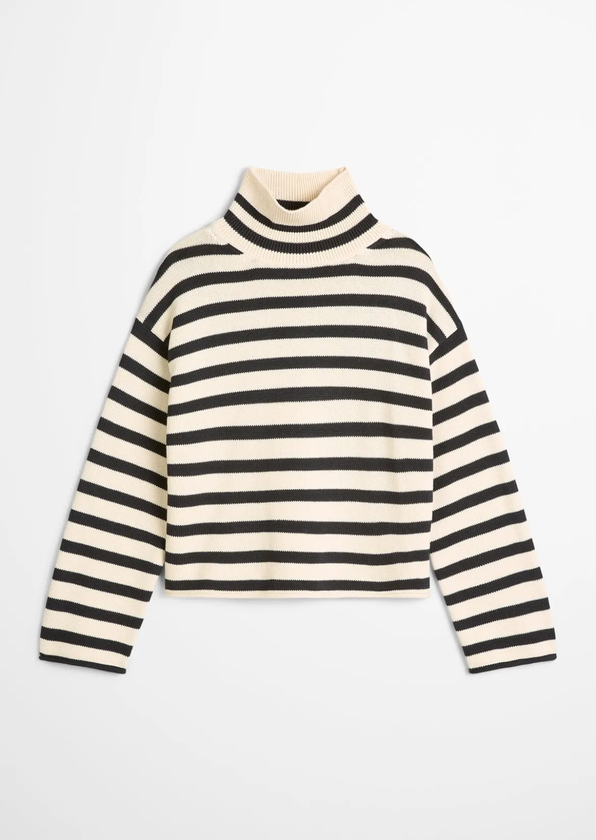 Rollkragenpullover regular aus Heavy Weight Cotton