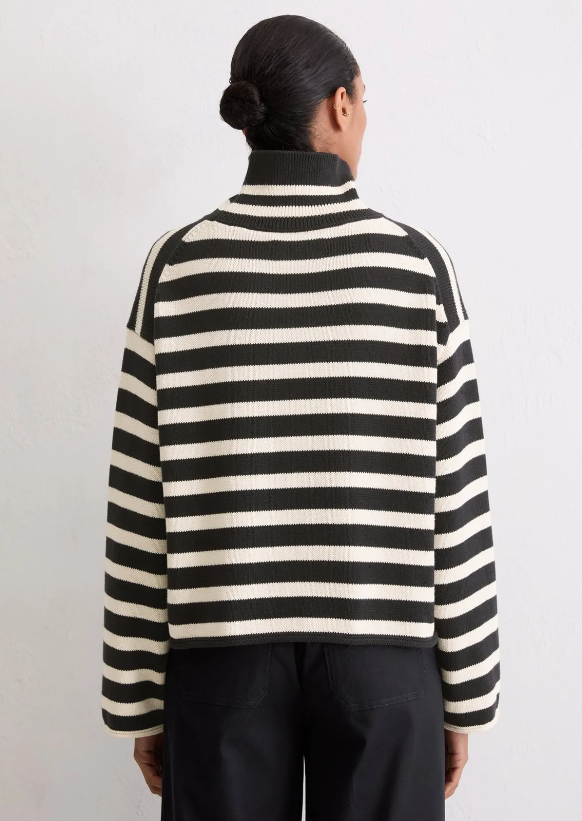 Rollkragenpullover regular aus Heavy Weight Cotton