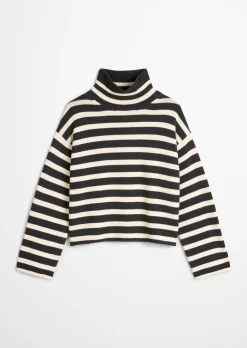 Rollkragenpullover regular aus Heavy Weight Cotton