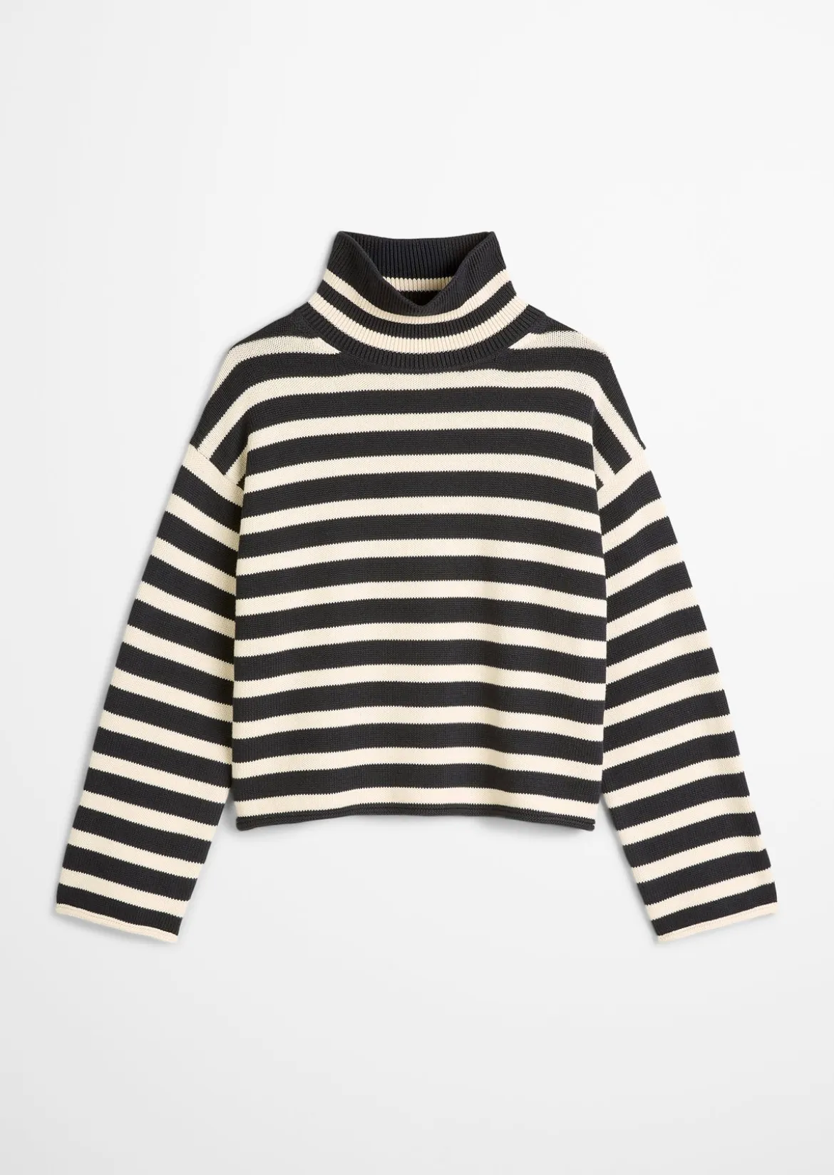 Rollkragenpullover regular aus Heavy Weight Cotton