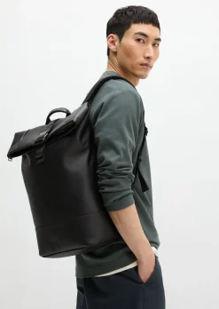 Rucksack aus einer Lederalternative aus recyceltem Polyester