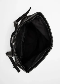 Rucksack aus einer Lederalternative aus recyceltem Polyester
