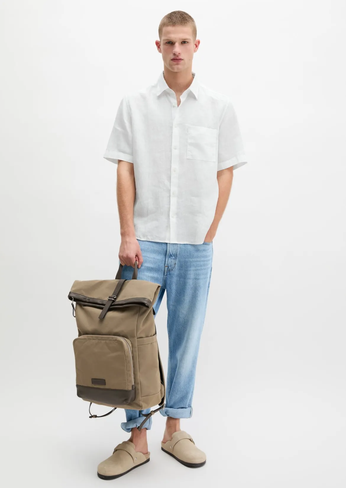 Rucksack aus gewachstem Canvas