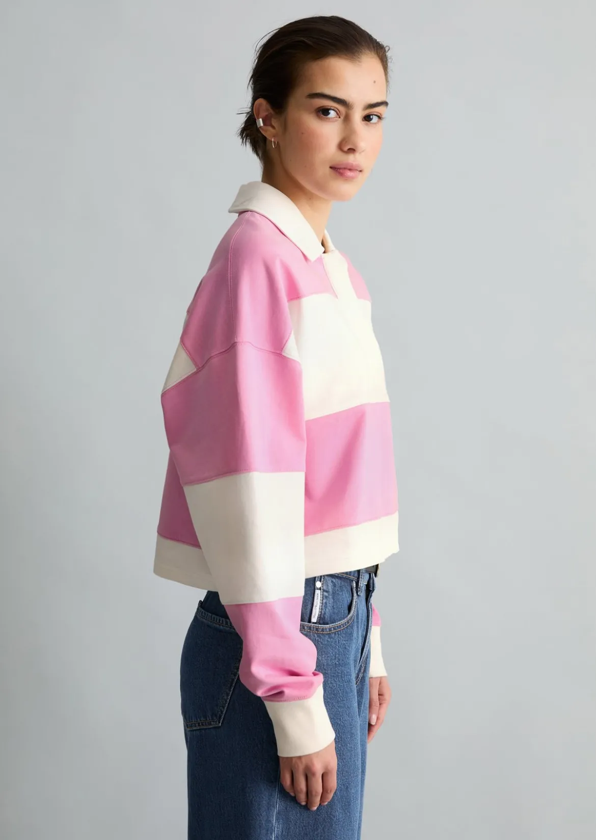 Rugby-Sweatshirt relaxed aus reinem Organic Cotton