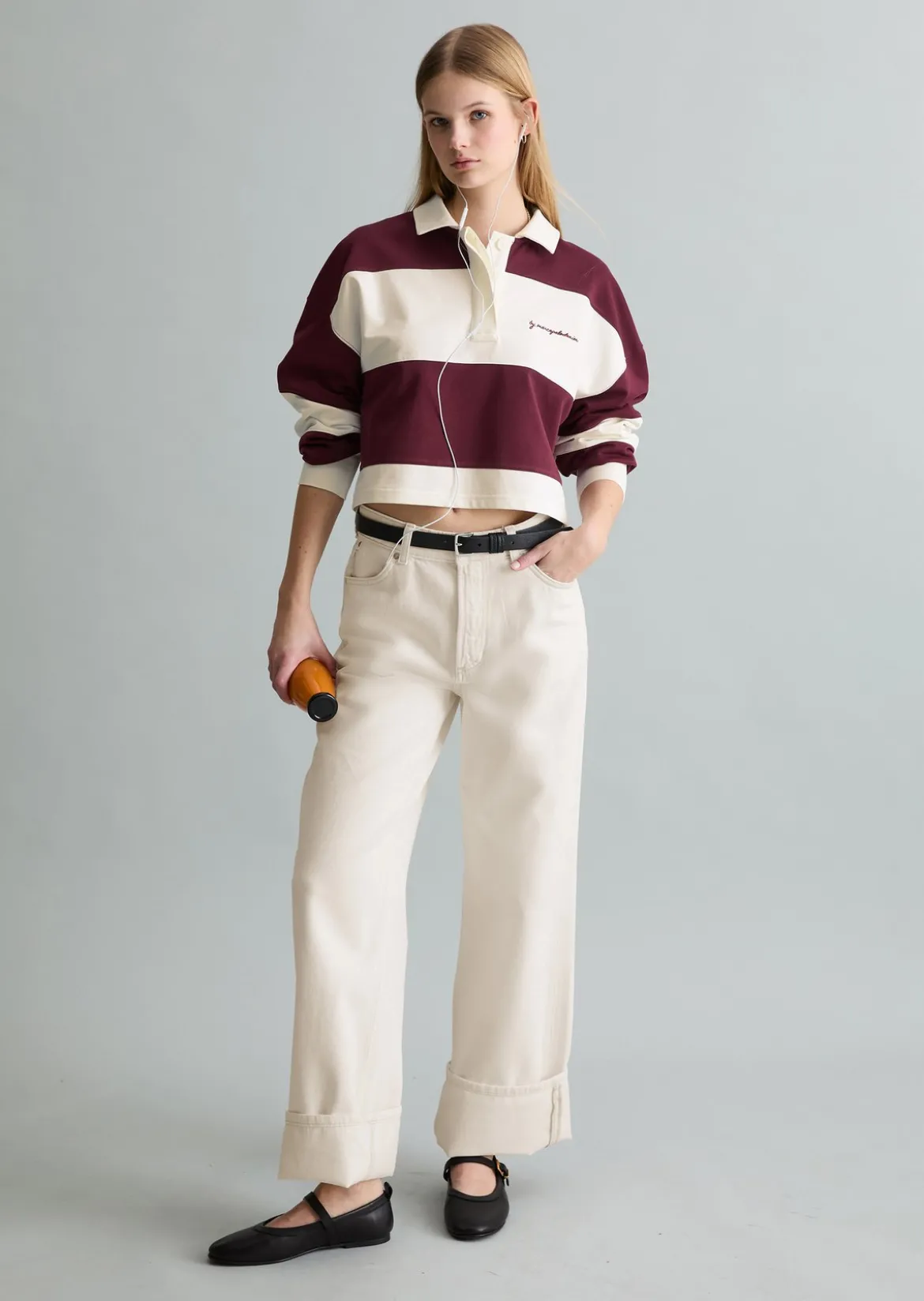 Rugby-Sweatshirt relaxed aus reinem Organic Cotton