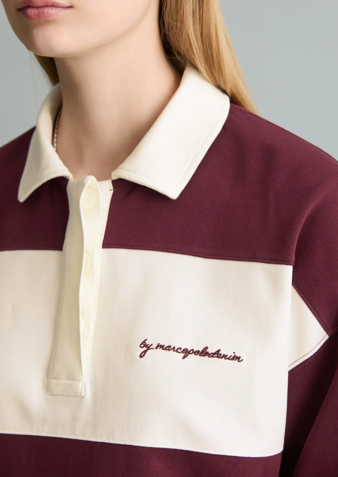 Rugby-Sweatshirt relaxed aus reinem Organic Cotton