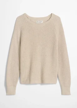 Rundhalspullover loose aus Heavy-Weight-Organic-Cotton