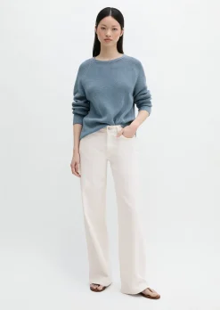 Rundhalspullover loose aus Heavy-Weight-Organic-Cotton