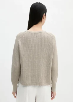 Rundhalspullover loose aus Heavy-Weight-Organic-Cotton