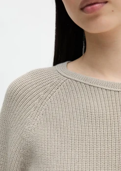 Rundhalspullover loose aus Heavy-Weight-Organic-Cotton
