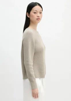 Rundhalspullover loose aus Heavy-Weight-Organic-Cotton
